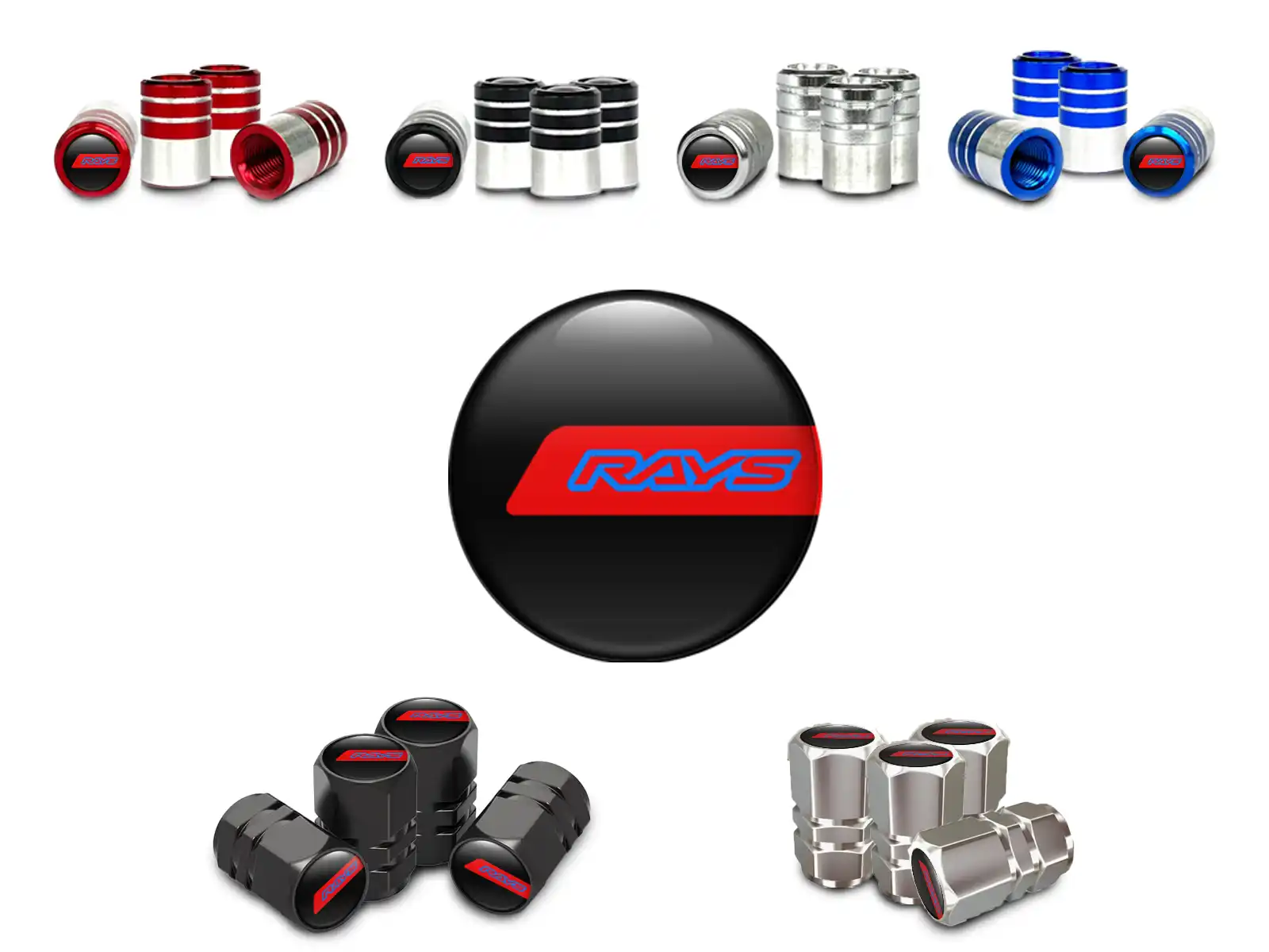 Rays Capsules De Tige De Valve Vélo Design Pro